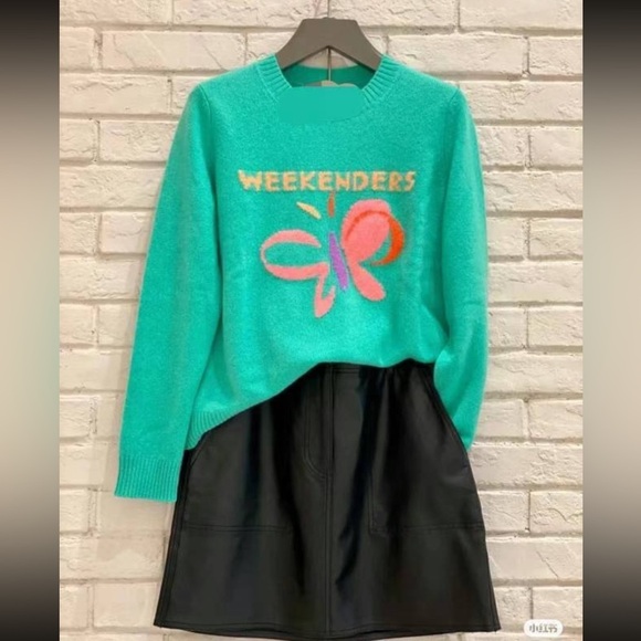 NWOT Weekend Max Mara Label-cut 100% Cashmere Sweater Size:Small US4 Fall/Winter - Picture 4 of 14